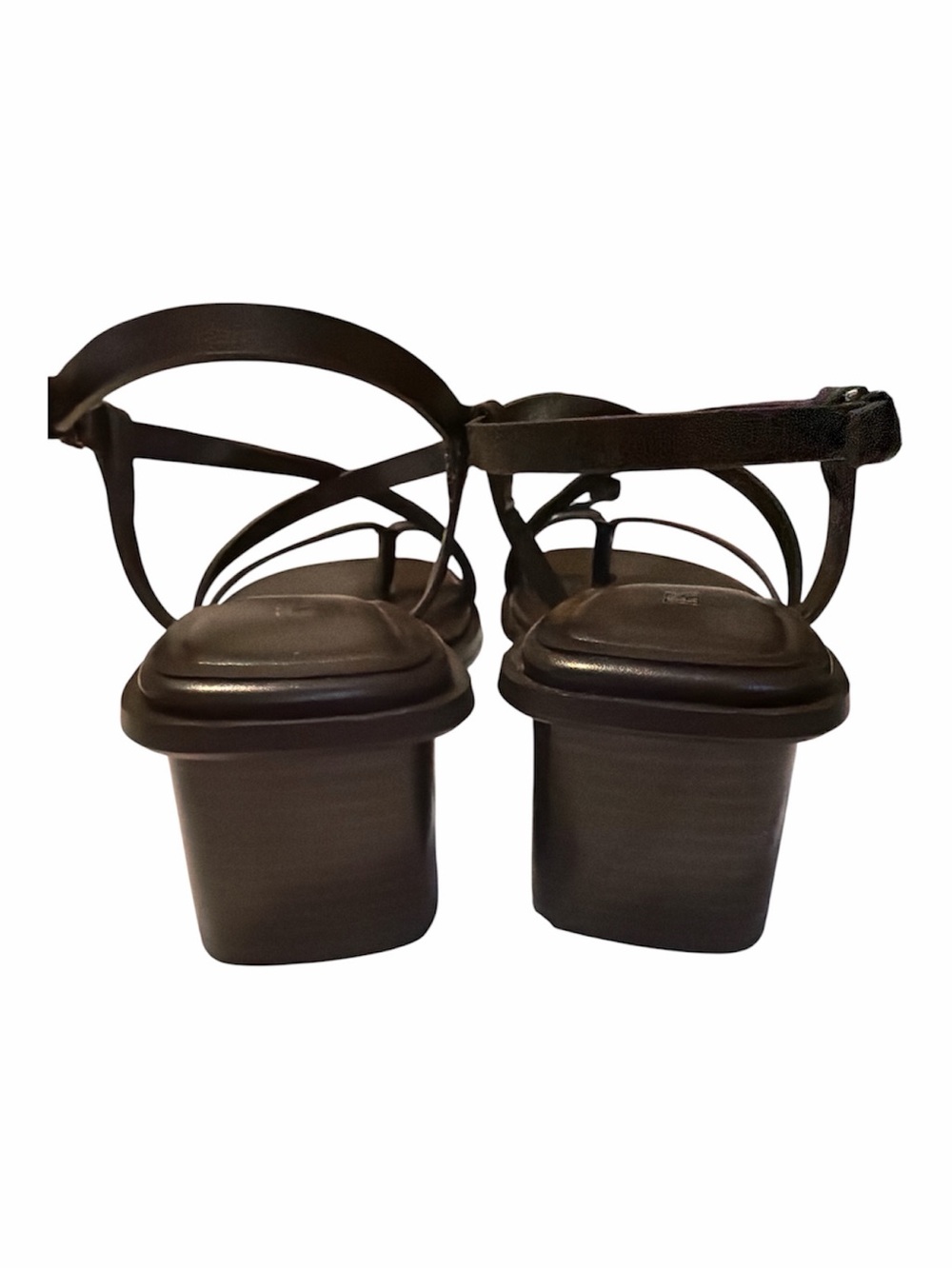 Like new Zara Leather Sandals in Brown; size 37 / 6.5 - Picture 5 of 8